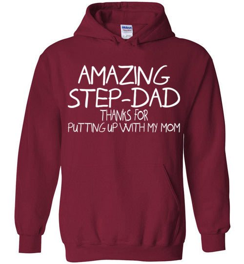 Amazing Step Dad. Gildan Heavy Blend Hoodie