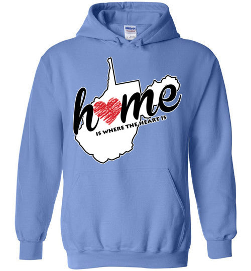 West Virginia Home. Adult. Hoodie
