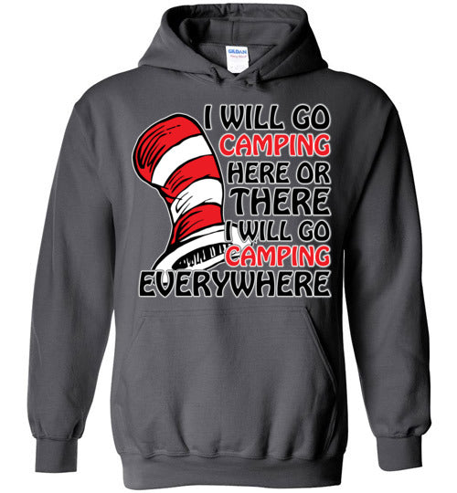 I will go camping. Youth. Hoodie
