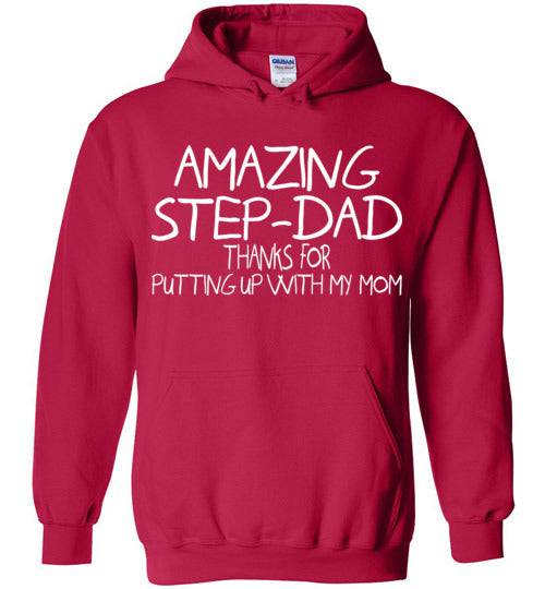 Amazing Step Dad. Gildan Heavy Blend Hoodie