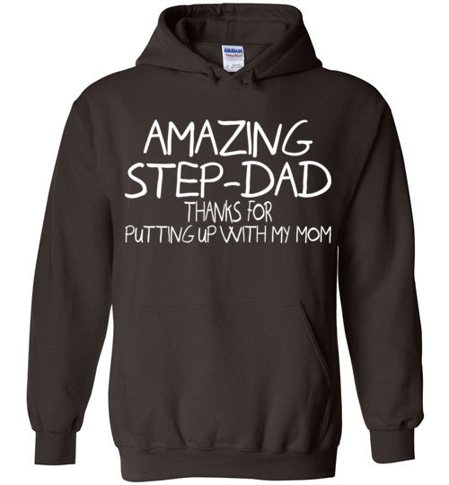 Amazing Step Dad. Gildan Heavy Blend Hoodie