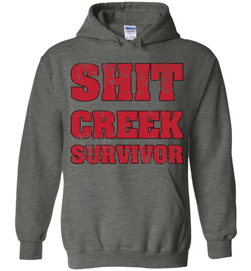 Shit Creek Red. Adult. Hoodie