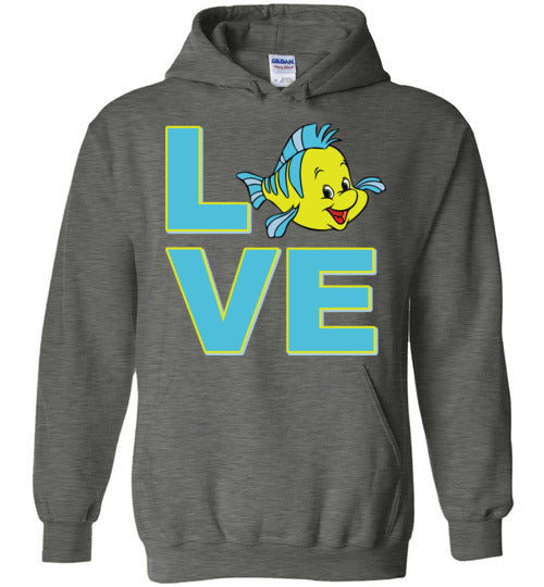 Love Flounder. Adult. Hoodie