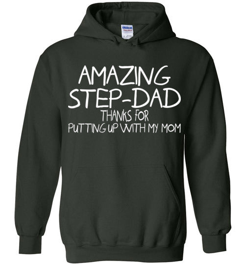 Amazing Step Dad. Gildan Heavy Blend Hoodie