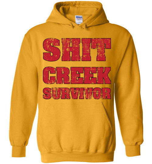 Shit Creek Red. Adult. Hoodie