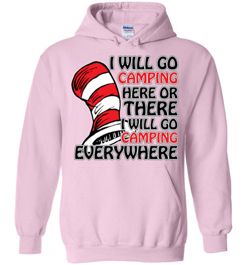 I will go camping. Youth. Hoodie