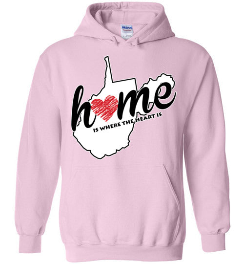 West Virginia Home. Adult. Hoodie