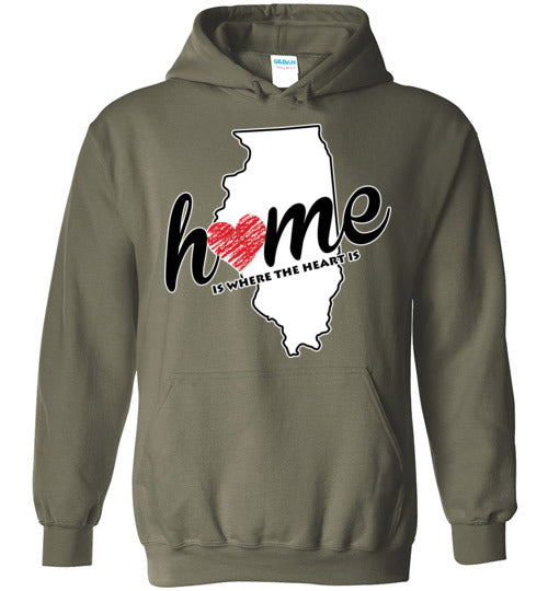 Illinois Home. Adult. Hoodie