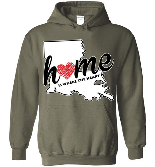 Louisiana Home. Adult. Hoodie