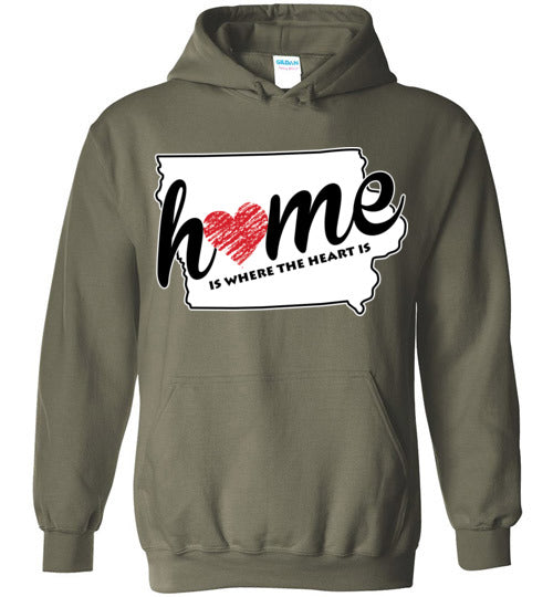 Iowa Home. Adult. Hoodie