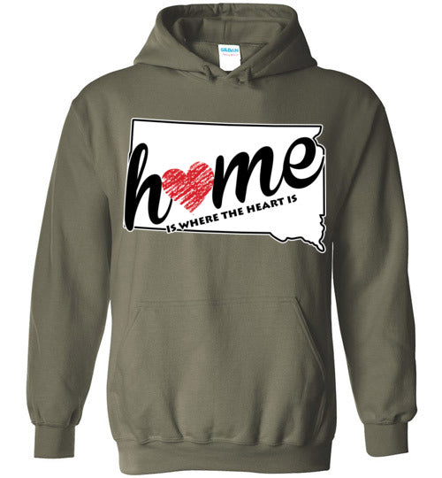 South Dakota Home. Adult. Hoodie
