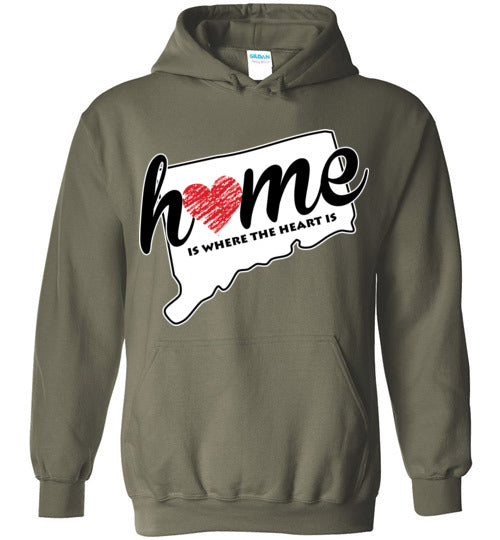 Connecticut Home. Adult. Hoodie