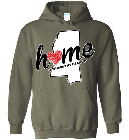 Mississippi Home. Adult. Hoodie
