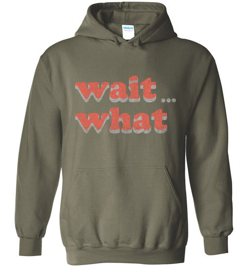 wait what. Adult. Hoodie