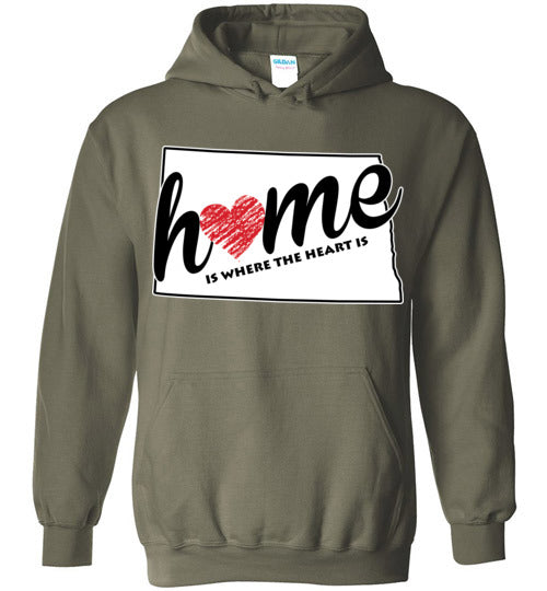 North Dakota Home. Adult. Hoodie