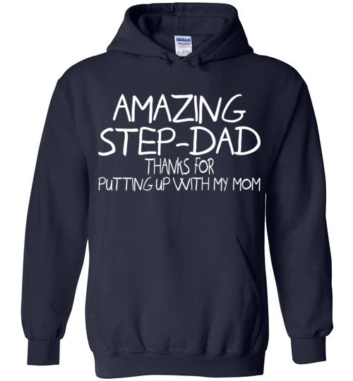 Amazing Step Dad. Gildan Heavy Blend Hoodie