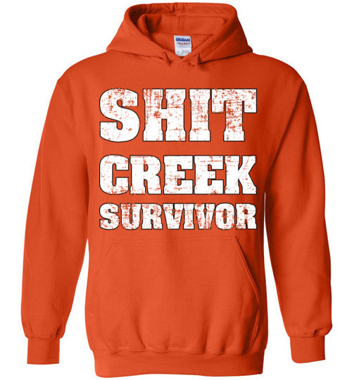 Shit Creek White. Adult. Hoodie