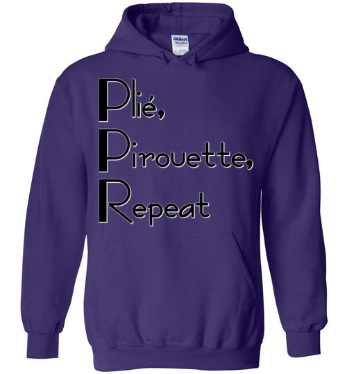 Plie Pirouette Repeat. Youth. Hoodie