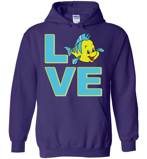 Love Flounder. Adult. Hoodie