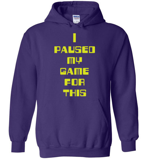 I Paused My Game. Youth. Hoodie
