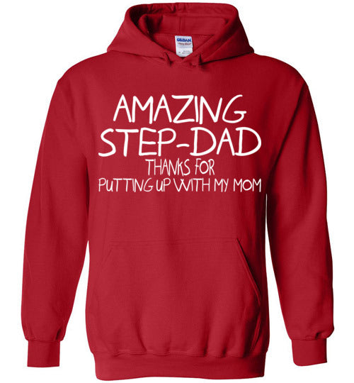 Amazing Step Dad. Gildan Heavy Blend Hoodie
