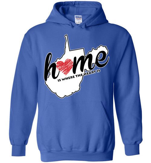 West Virginia Home. Adult. Hoodie