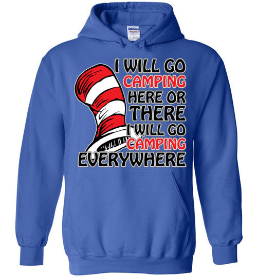 I will go camping. Youth. Hoodie