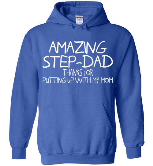 Amazing Step Dad. Gildan Heavy Blend Hoodie