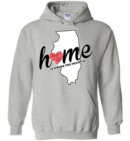 Illinois Home. Adult. Hoodie