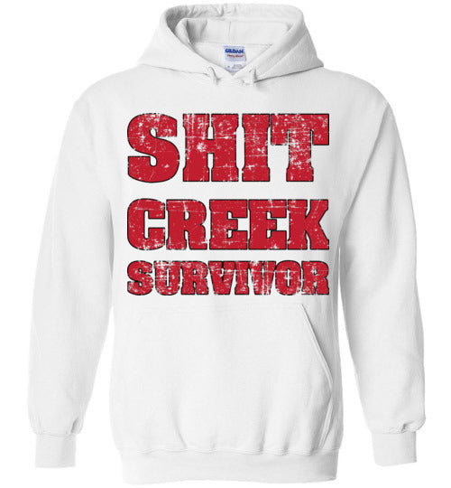 Shit Creek Red. Adult. Hoodie