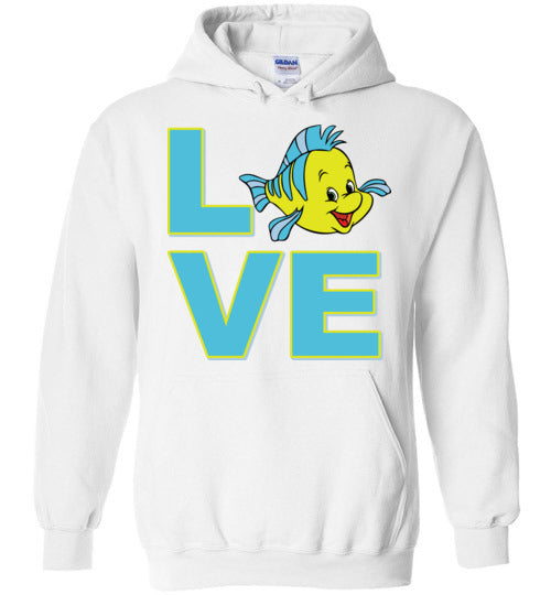 Love Flounder. Adult. Hoodie