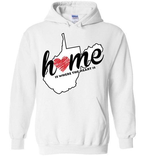West Virginia Home. Adult. Hoodie