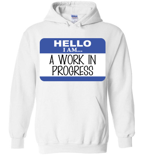 A work in progress. youth. Hoodie