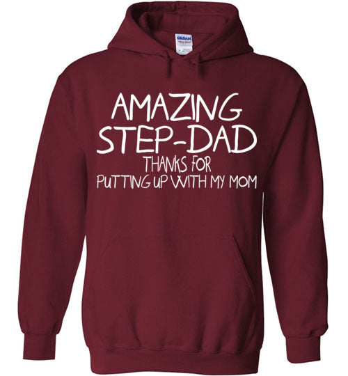 Amazing Step Dad. Gildan Heavy Blend Hoodie