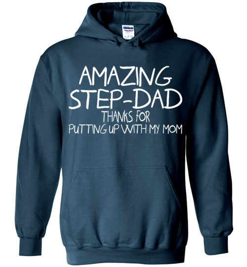 Amazing Step Dad. Gildan Heavy Blend Hoodie