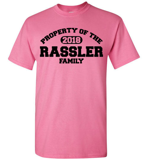 Property of Rassler Family. Adult. SS Tshirt