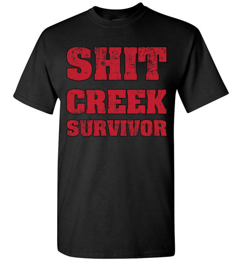 Shit Creek Red. Adult. SS Tshirts