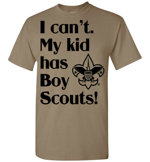 My kid has Boy Scouts SS Tshirt
