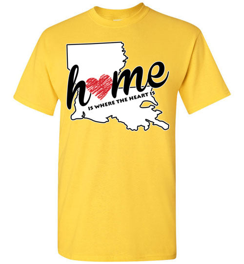 Louisiana Home. Adult. SS Tshirts
