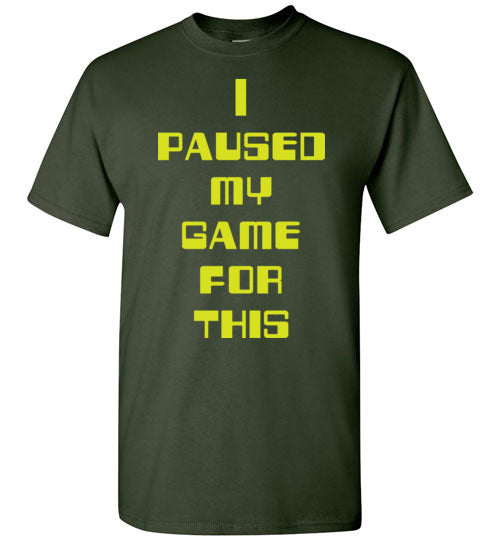 I Paused My Game. Youth. SS Tshirt
