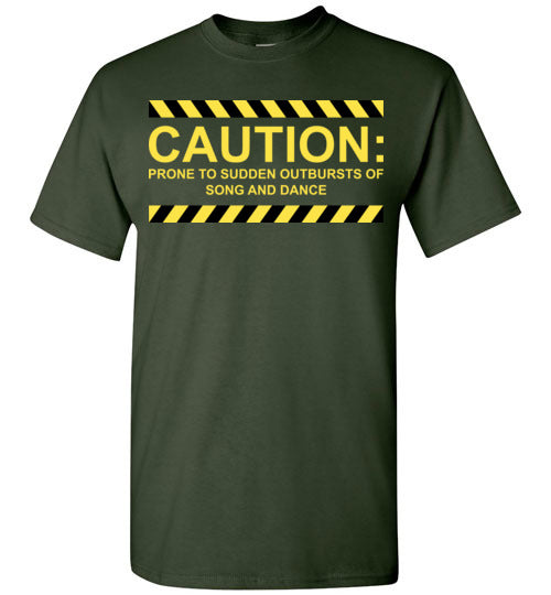Caution, Song and Dance. Youth. SS Tshirt