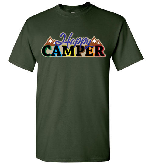 Happy Camper. Adult. SS Tshirt