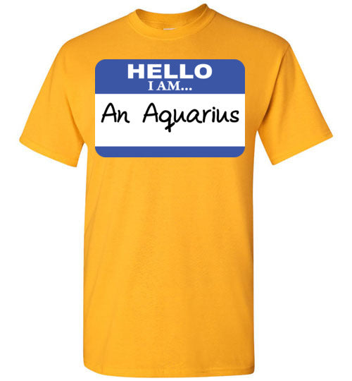 An Aquarius. Adult. SS Tshirt