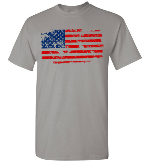 Distressed Flag. Adult. SS Tshirt