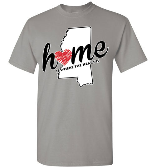 Mississippi Home. Adult. SS Tshirts