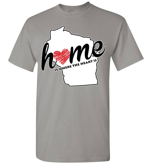 Wisconsin Home. Adult. SS Tshirt