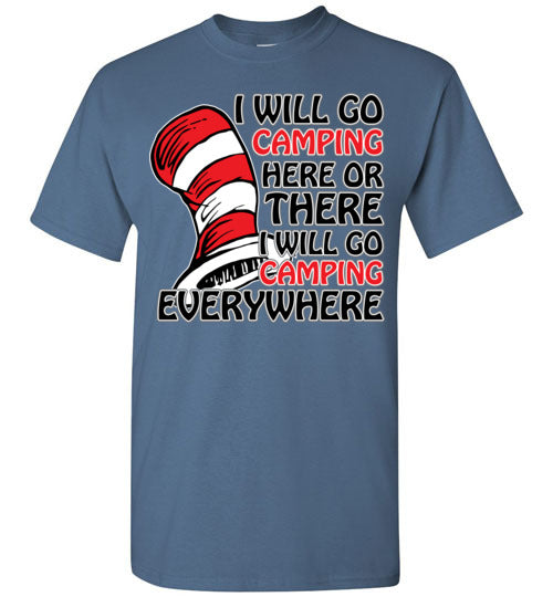 I will go camping. Youth. SS Tshirt