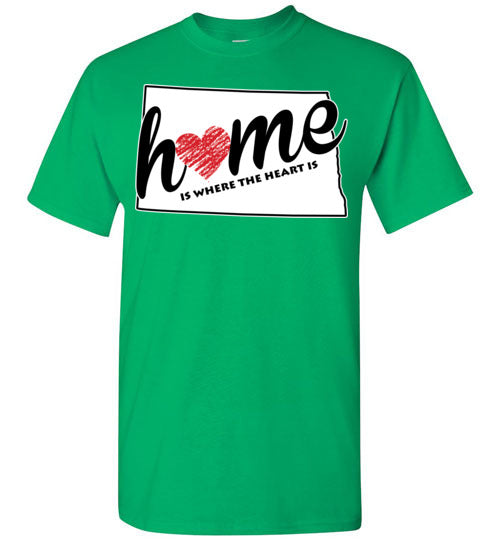 North Dakota Home. Adult. SS Tshirt