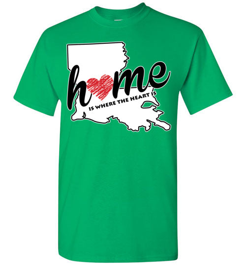 Louisiana Home. Adult. SS Tshirts