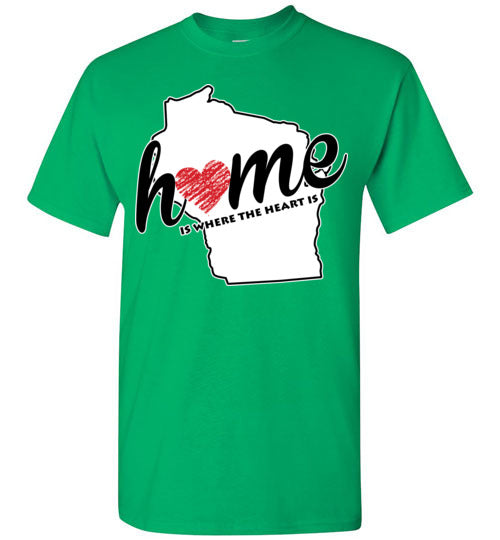 Wisconsin Home. Adult. SS Tshirt